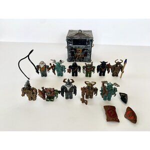 Mega Bloks AM04533 AM0531 AM0529 Box Replacement & Krystal Wars Figures Lot